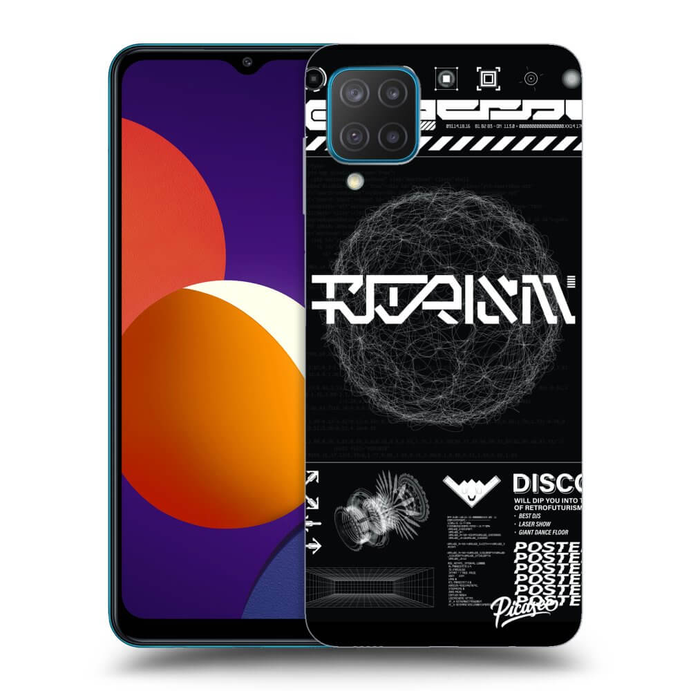 Samsung Galaxy M12 M127F Hülle - Schwarzes Silikon - BLACK DISCO