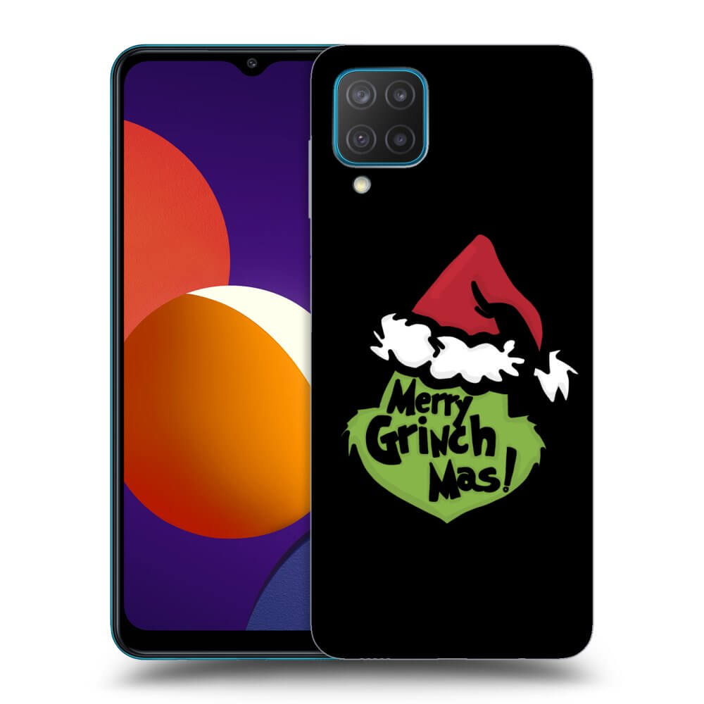 Samsung Galaxy M12 M127F Hülle - Schwarzes Silikon - Grinch 2