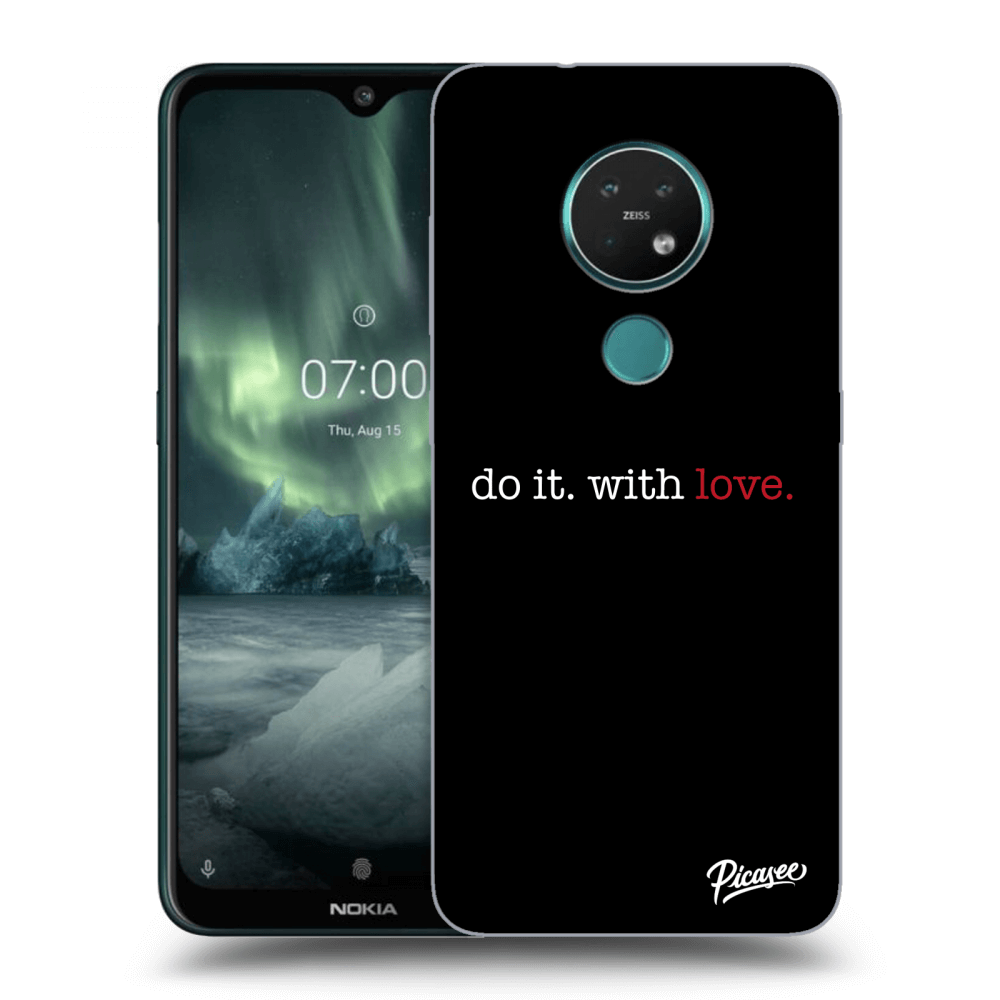 Nokia 7.2 Hülle - Transparentes Silikon - Do It. With Love.
