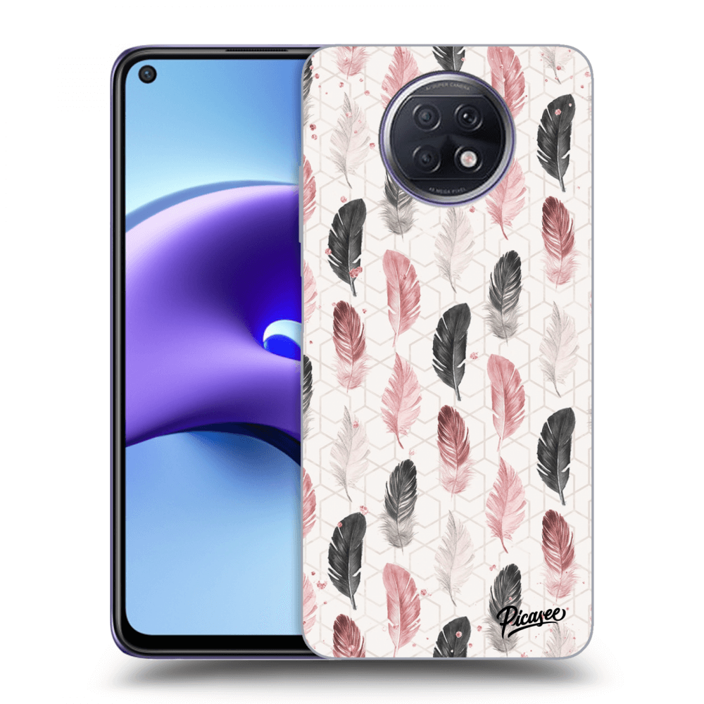 Xiaomi Redmi Note 9T Hülle - Schwarzes Silikon - Feather 2