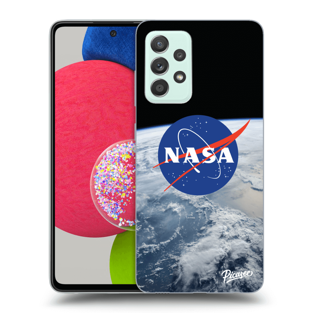 Samsung Galaxy A52s 5G A528B Hülle - Schwarzes Silikon - Nasa Earth