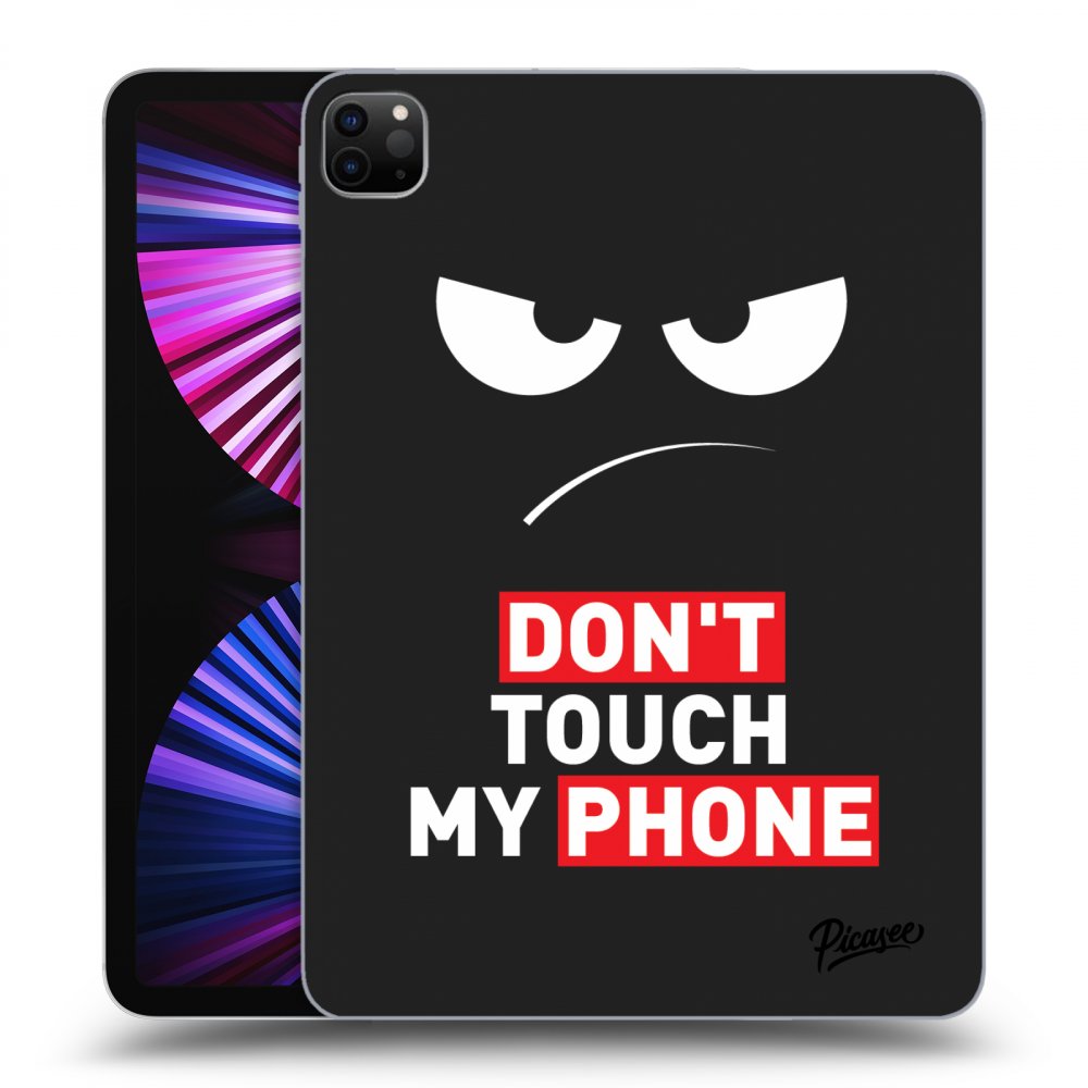 Schwarze Silikonhülle Für Apple IPad Pro 11 2021 (3.gen) - Angry Eyes - Transparent