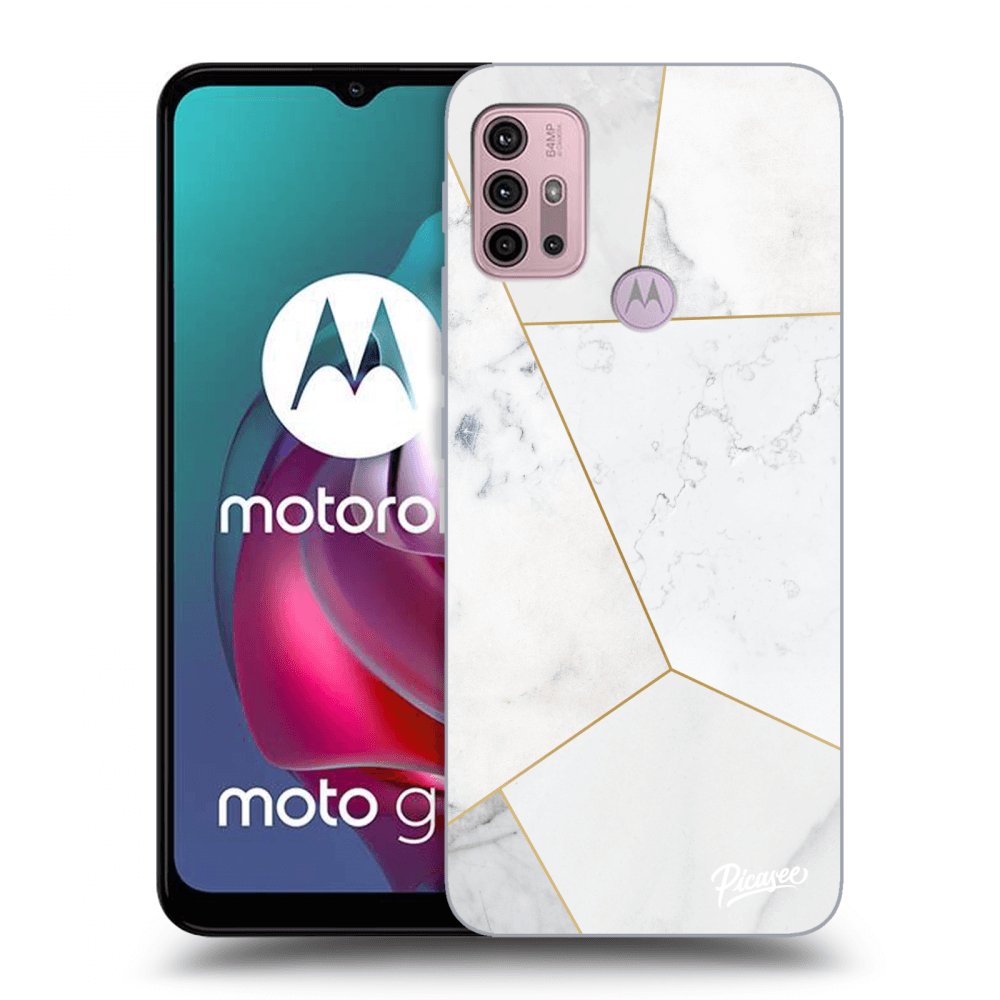 ULTIMATE CASE Für Motorola Moto G30 - White Tile