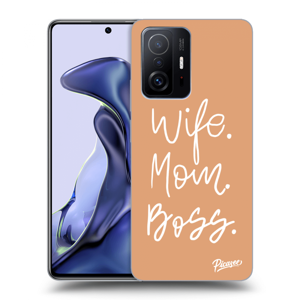 Xiaomi 11T Hülle - Schwarzes Silikon - Boss Mama