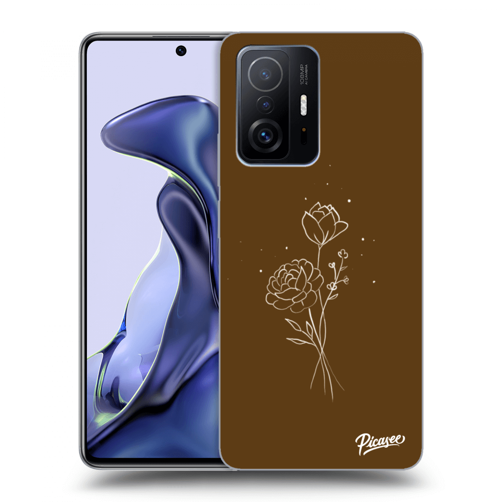 ULTIMATE CASE Für Xiaomi 11T - Brown Flowers