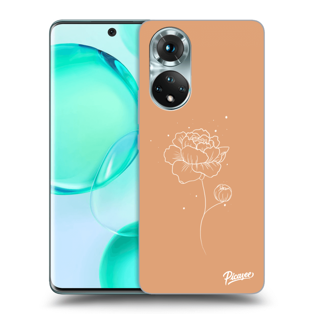 Honor 50 5G Hülle - Transparentes Silikon - Peonies