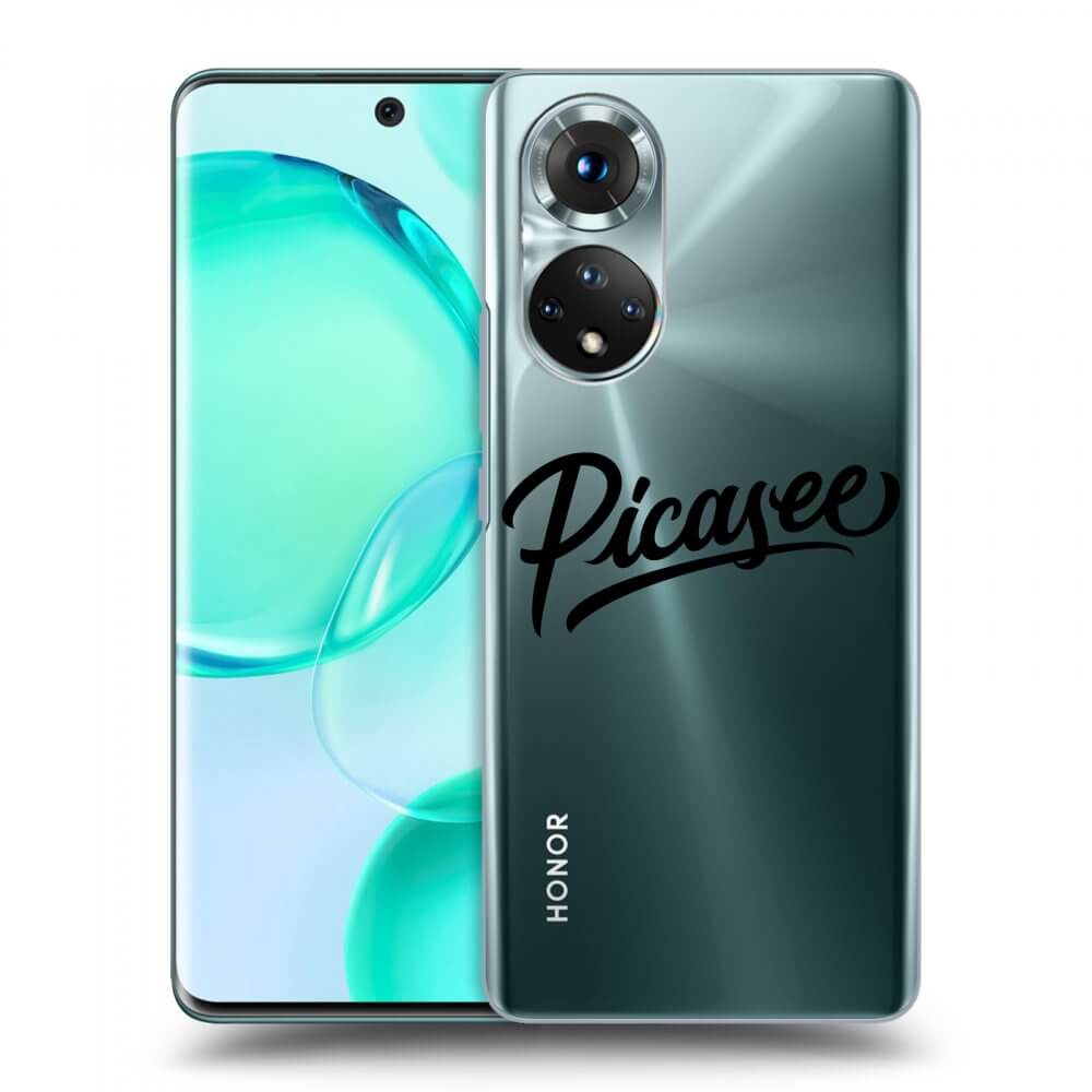 Honor 50 5G Hülle - Transparentes Silikon - Picasee - Black