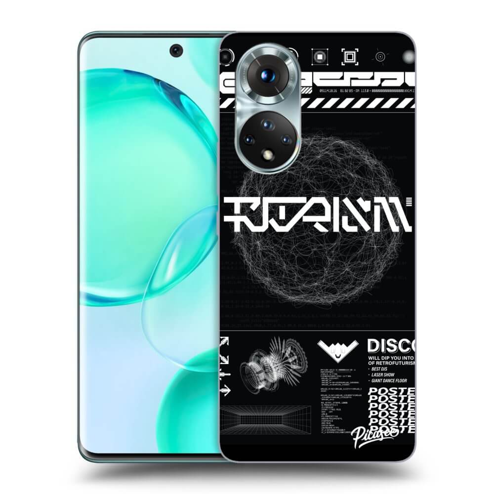 Honor 50 5G Hülle - Transparentes Silikon - BLACK DISCO