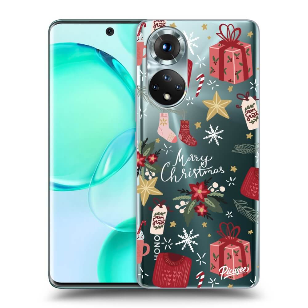 Honor 50 5G Hülle - Transparentes Silikon - Christmas