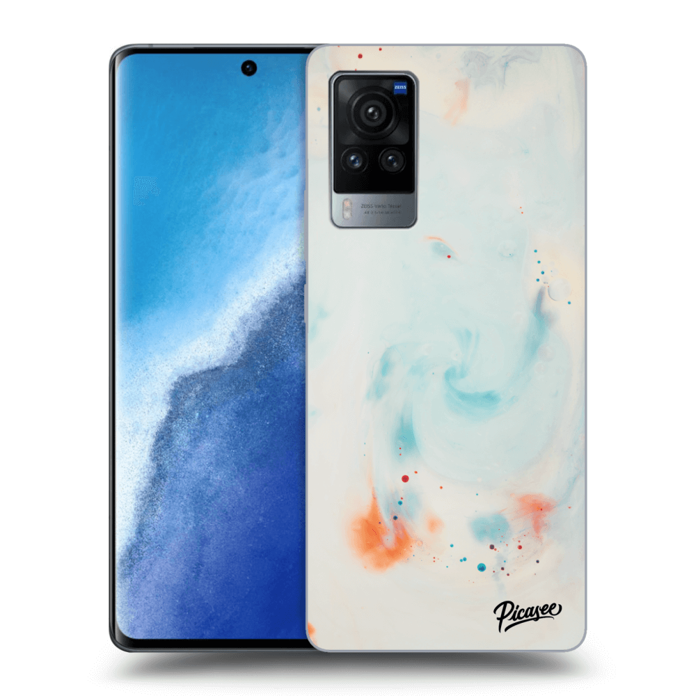 Vivo X60 Pro 5G Hülle - Schwarzes Silikon - Splash