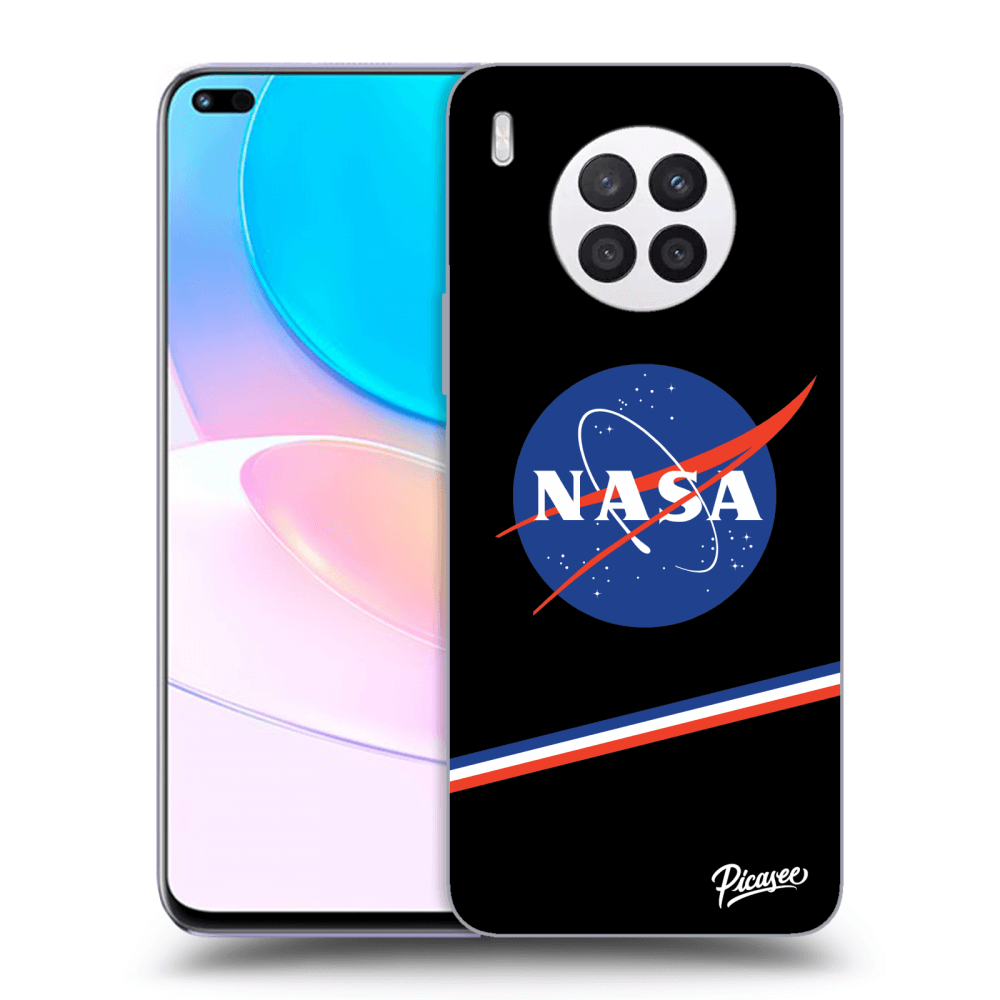 Huawei Nova 8i Hülle - Schwarzes Silikon - NASA Original