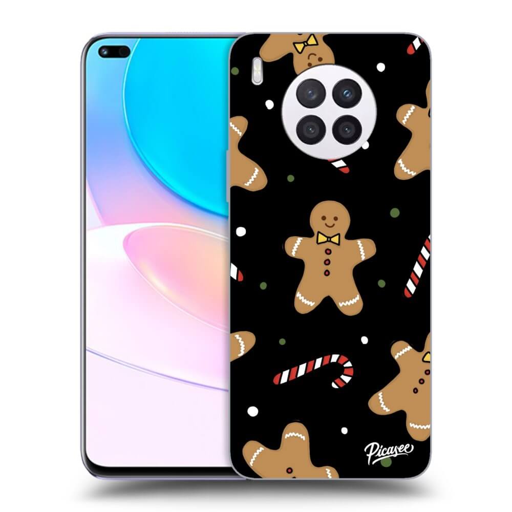 Huawei Nova 8i Hülle - Schwarzes Silikon - Gingerbread