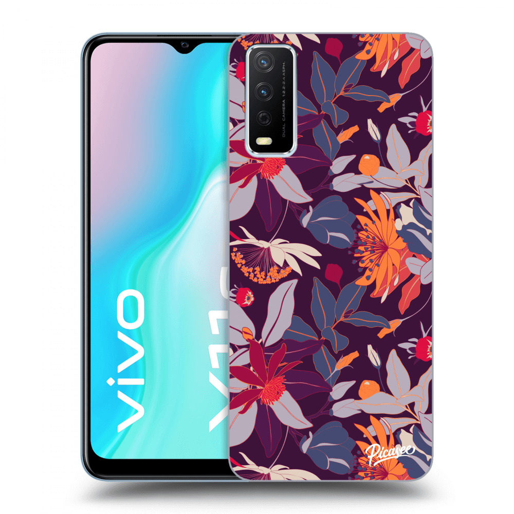 ULTIMATE CASE Für Vivo Y11s - Purple Leaf