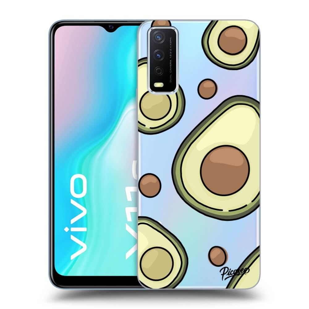 Vivo Y11s Hülle - Transparentes Silikon - Avocado