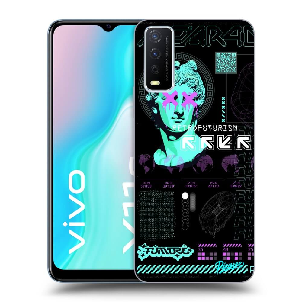 Vivo Y11s Hülle - Schwarzes Silikon - RETRO