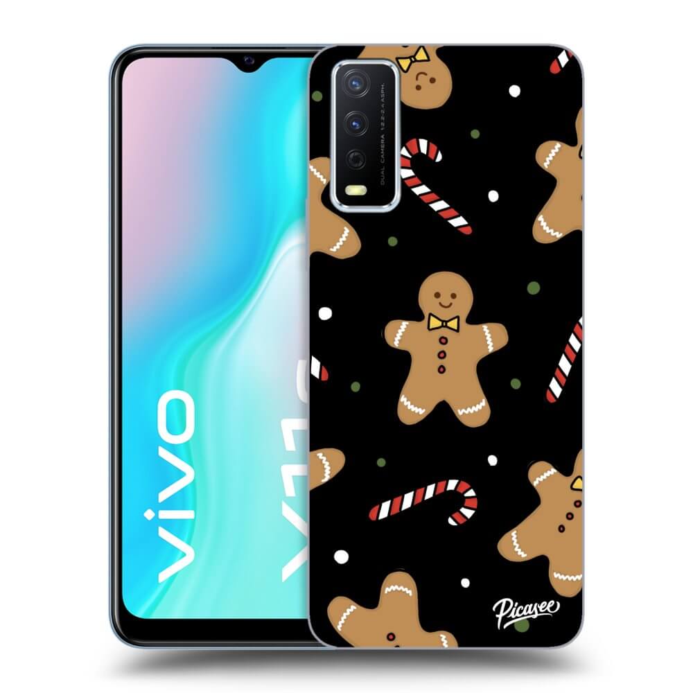 Vivo Y11s Hülle - Schwarzes Silikon - Gingerbread