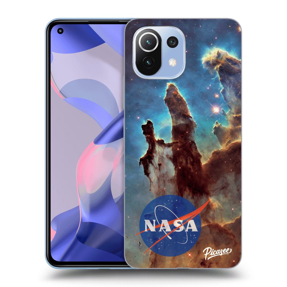 Xiaomi 11 Lite 5G NE Hülle - Transparentes Silikon - Eagle Nebula