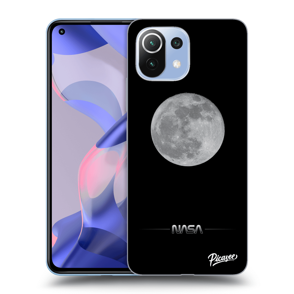 Xiaomi 11 Lite 5G NE Hülle - Transparentes Silikon - Moon Minimal