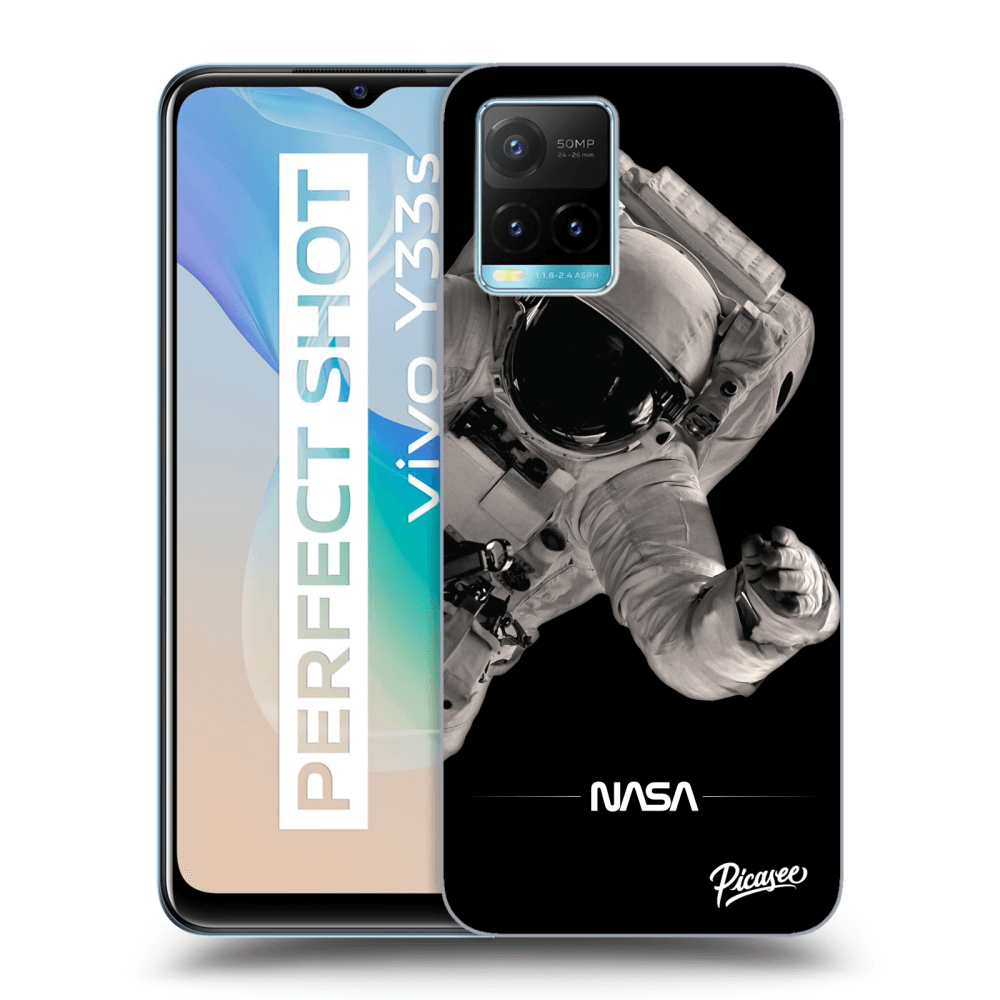 Vivo Y33s Hülle - Transparentes Silikon - Astronaut Big