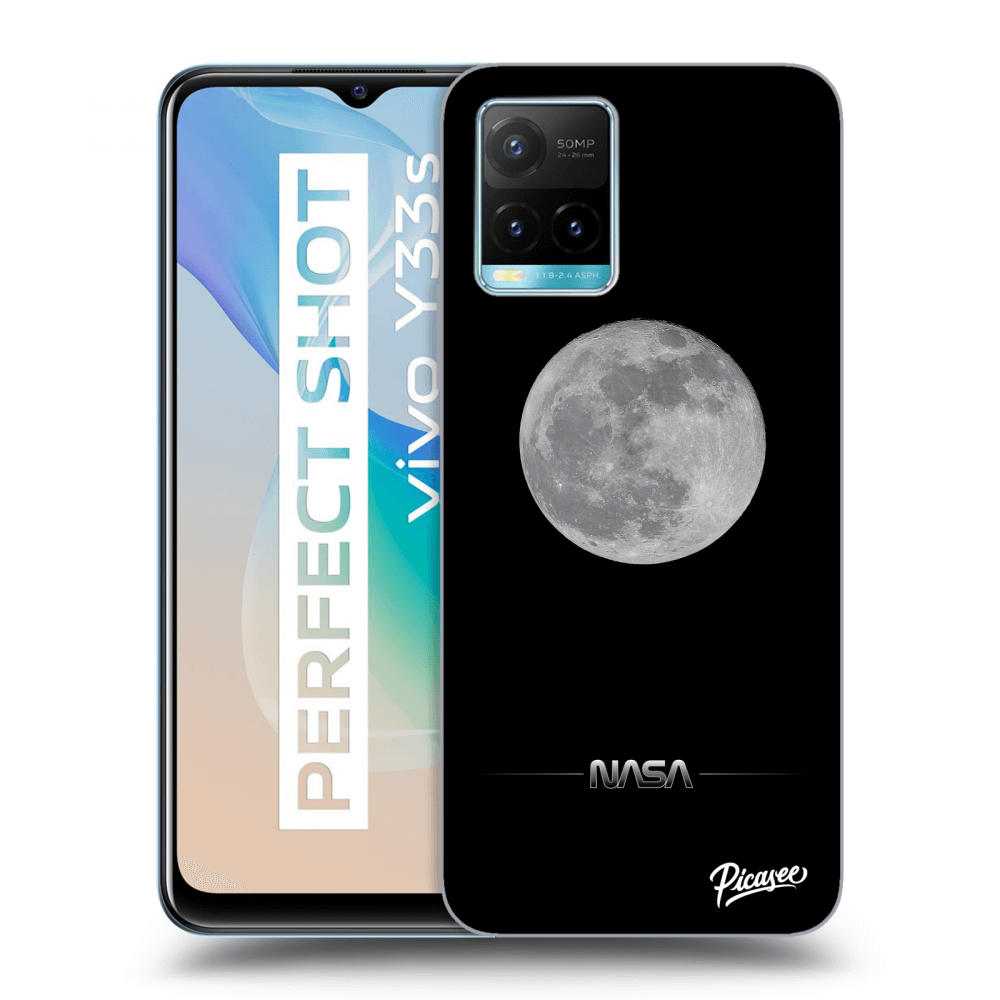 Vivo Y33s Hülle - Transparentes Silikon - Moon Minimal