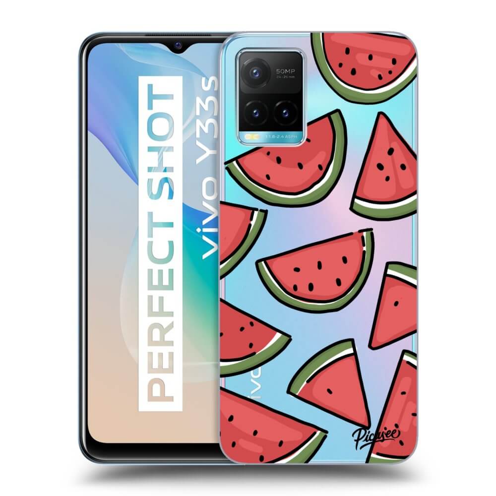 Vivo Y33s Hülle - Transparentes Silikon - Melone