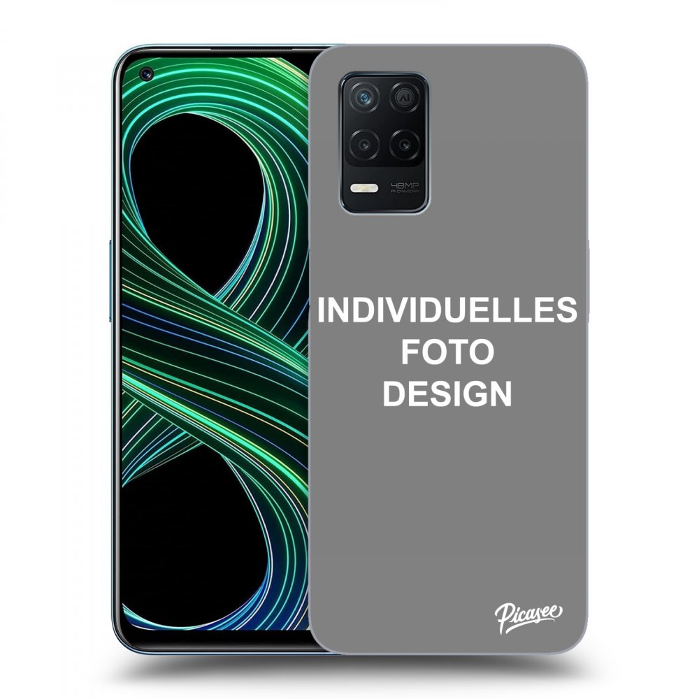 Realme 8 5G Hülle - Schwarzes Silikon - Individuelles Fotodesign