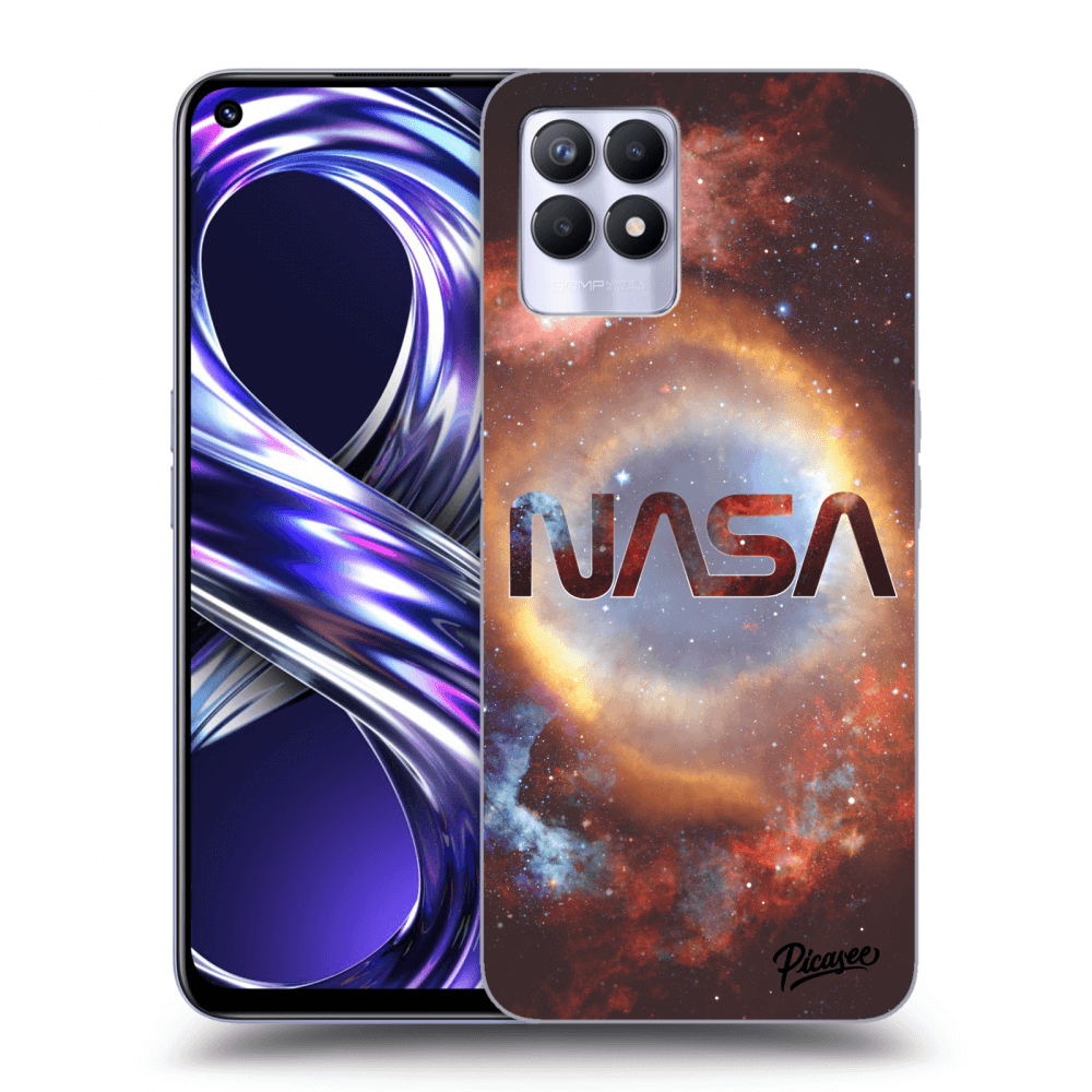 Realme 8i Hülle - Schwarzes Silikon - Nebula