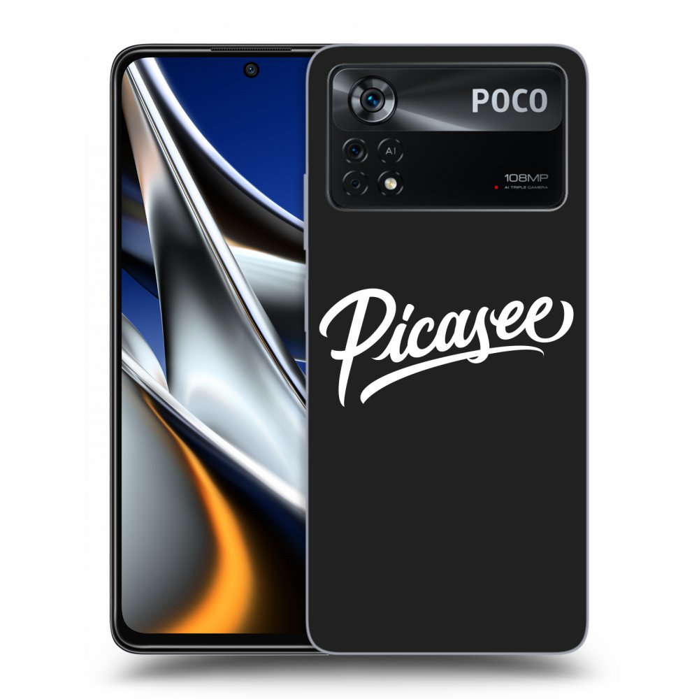 Xiaomi Poco X4 Pro 5G Hülle - Schwarzes Silikon - Picasee - White