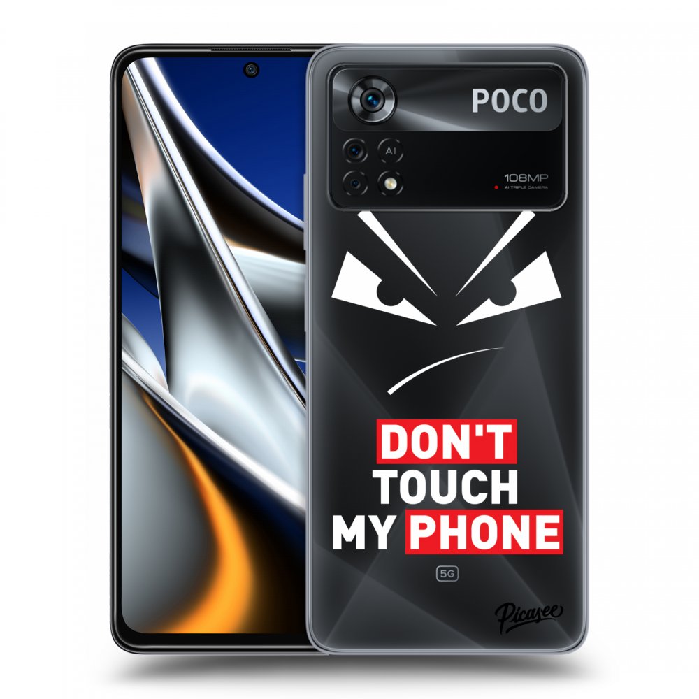 Xiaomi Poco X4 Pro 5G Hülle - Transparentes Silikon - Evil Eye - Transparent