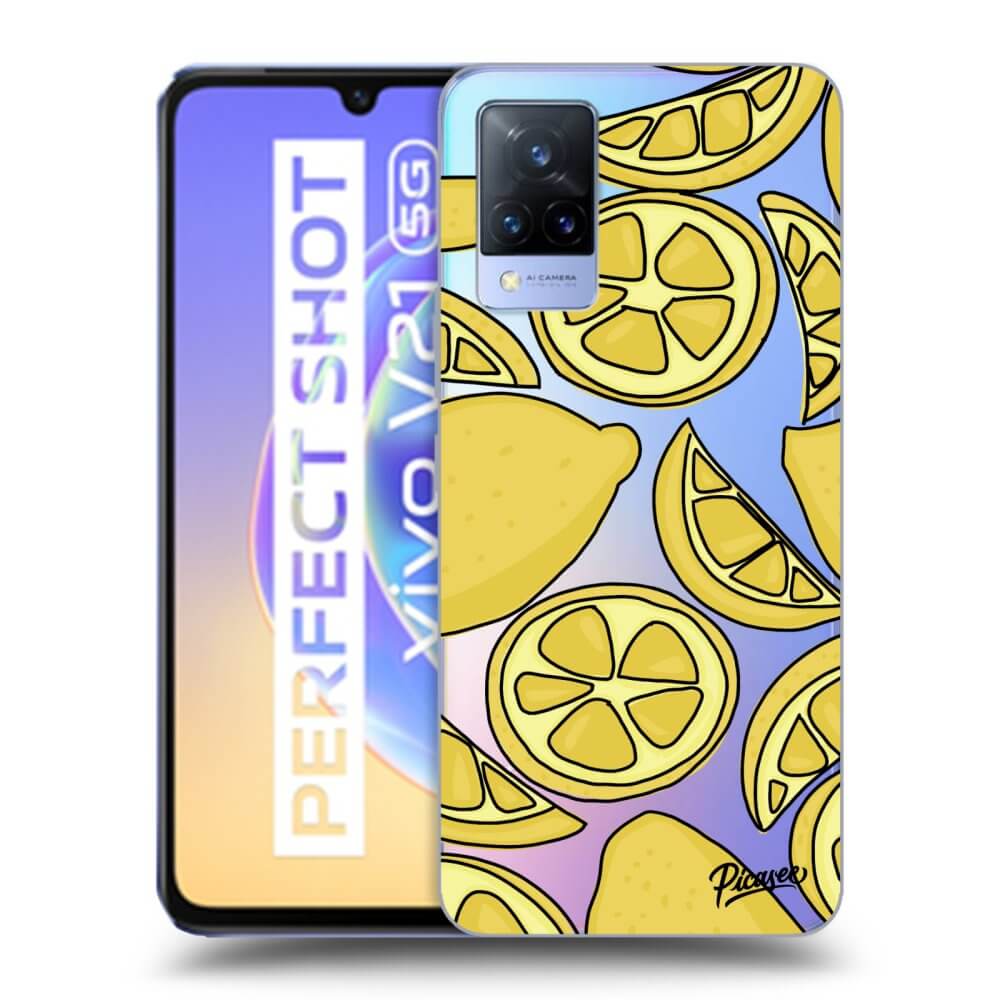 Vivo V21 5G Hülle - Transparentes Silikon - Lemon