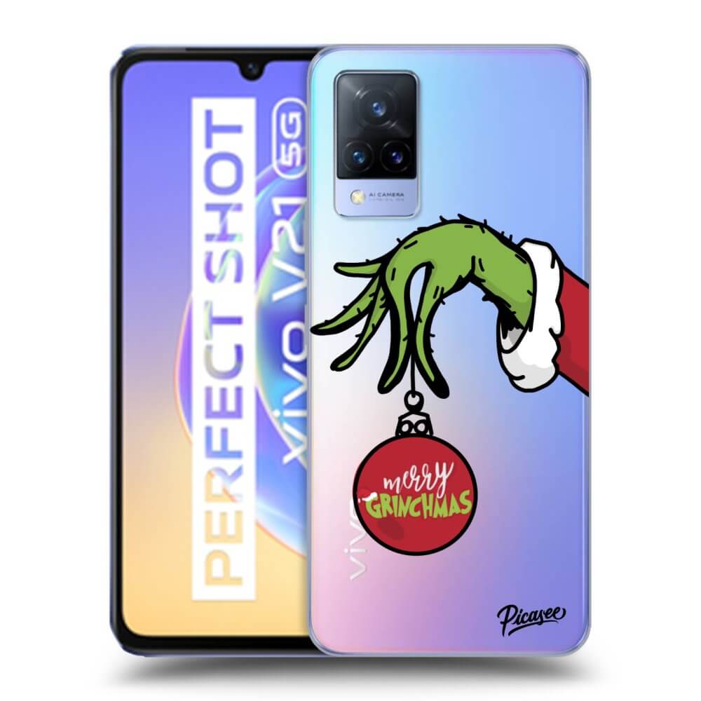 Vivo V21 5G Hülle - Transparentes Silikon - Grinch