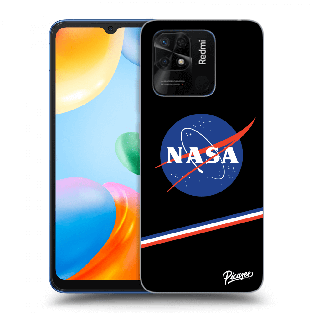 Xiaomi Redmi 10C Hülle - Schwarzes Silikon - NASA Original