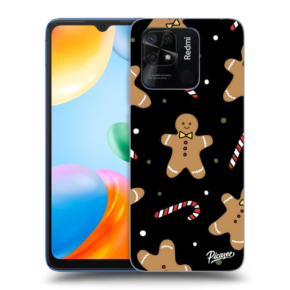 Xiaomi Redmi 10C Hülle - Schwarzes Silikon - Gingerbread