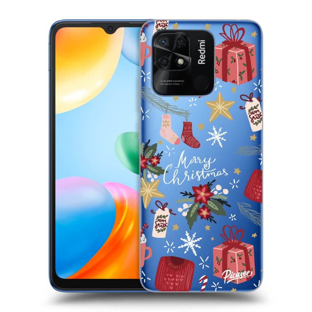 Xiaomi Redmi 10C Hülle - Transparentes Silikon - Christmas