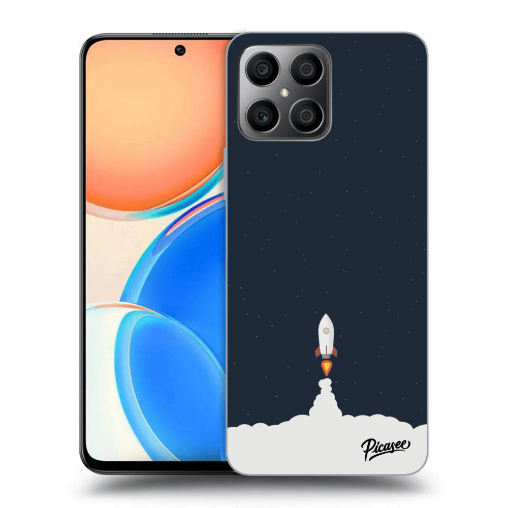 Honor X8 4G Hülle - Schwarzes Silikon - Astronaut 2