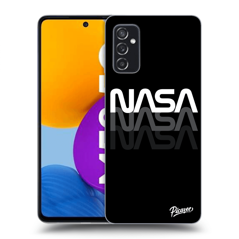 Samsung Galaxy M52 5G Hülle - Transparentes Silikon - NASA Triple