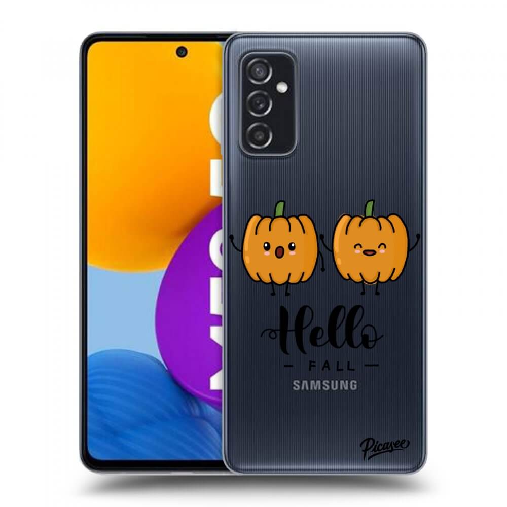 Samsung Galaxy M52 5G Hülle - Transparentes Silikon - Hallo Fall