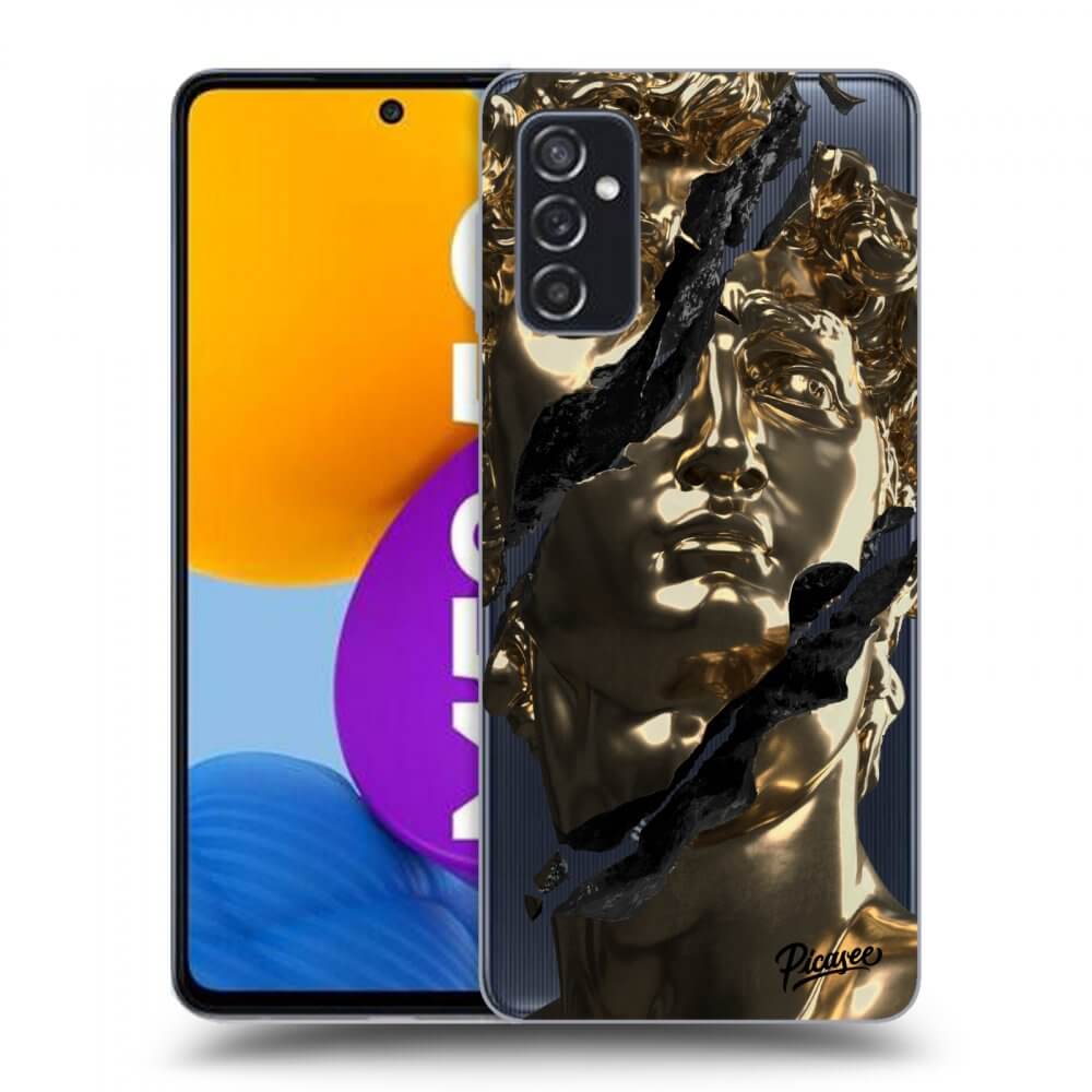 Samsung Galaxy M52 5G Hülle - Transparentes Silikon - Golder