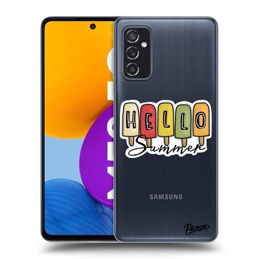 Samsung Galaxy M52 5G Hülle - Transparentes Silikon - Ice Cream