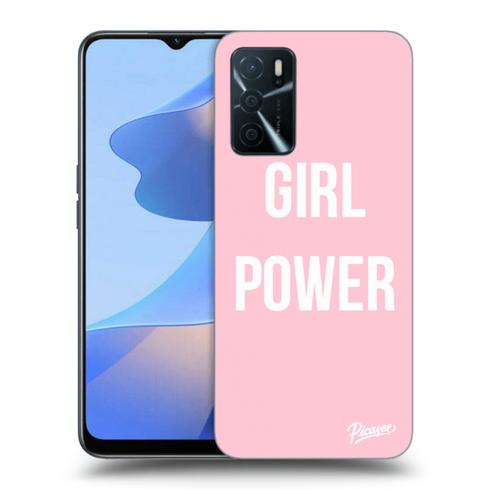 OPPO A16 Hülle - Schwarzes Silikon - Frauenpower