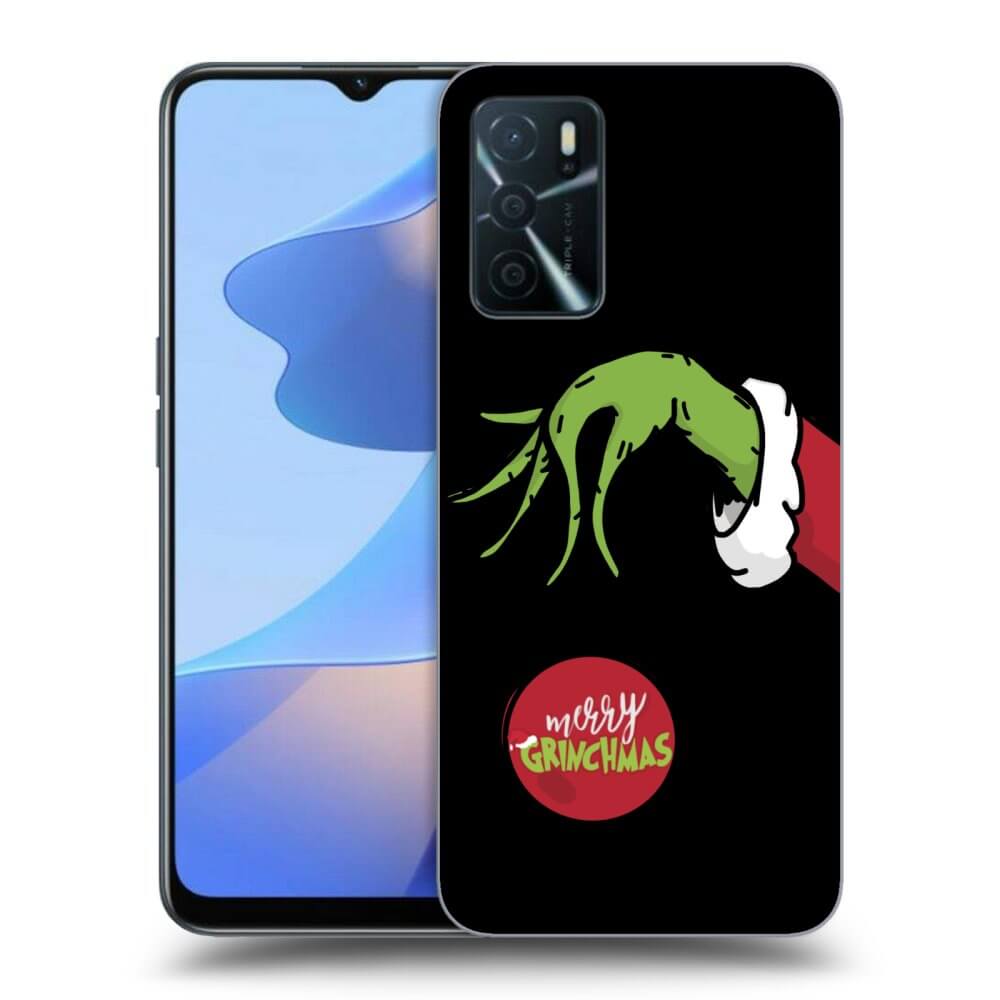 OPPO A16 Hülle - Schwarzes Silikon - Grinch