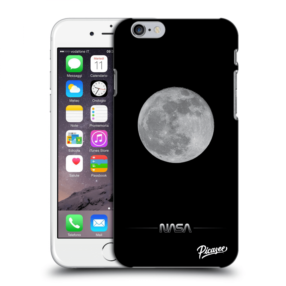 Apple iPhone 6/6S Hülle - Transparentes Silikon - Moon Minimal