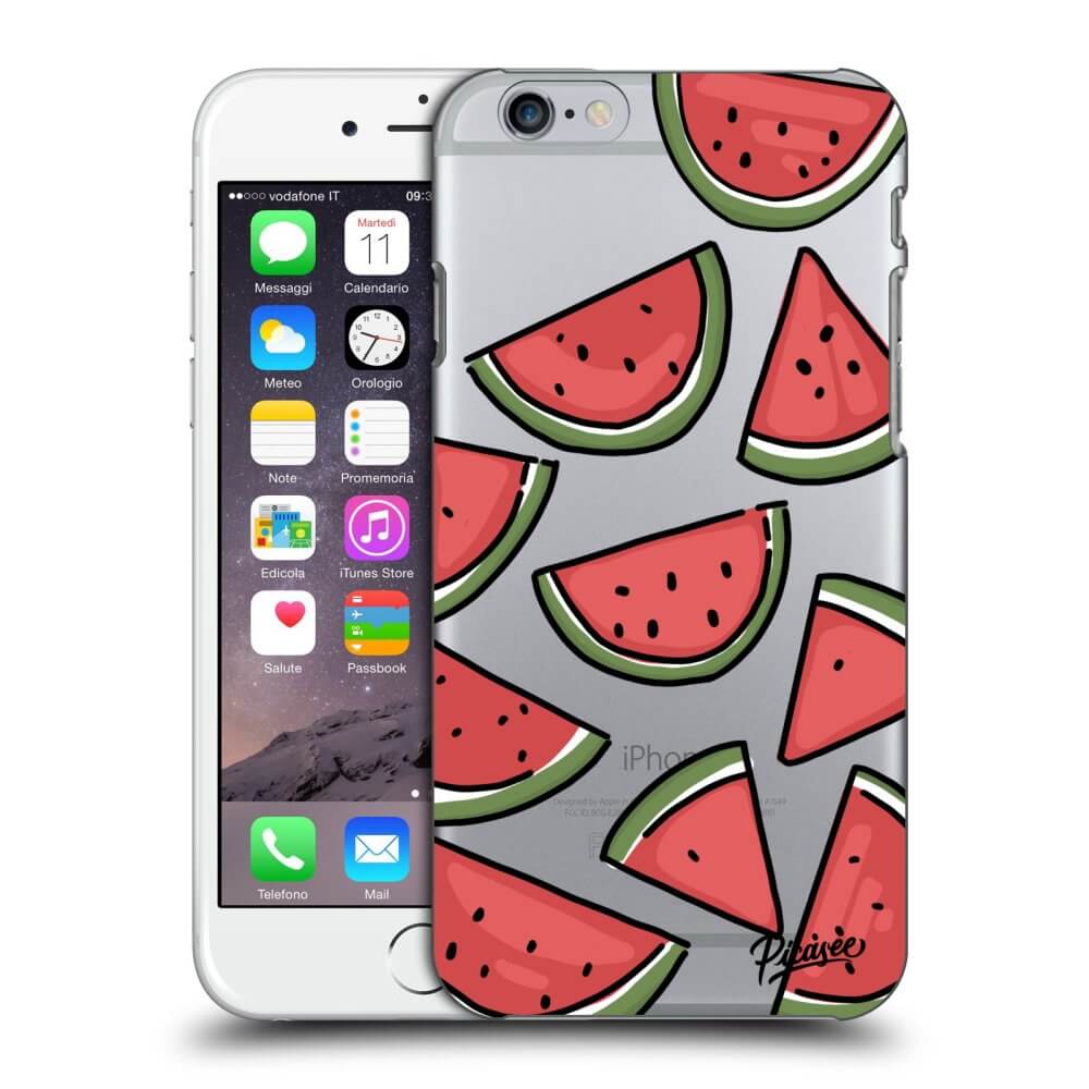 Apple iPhone 6/6S Hülle - Transparentes Silikon - Melone