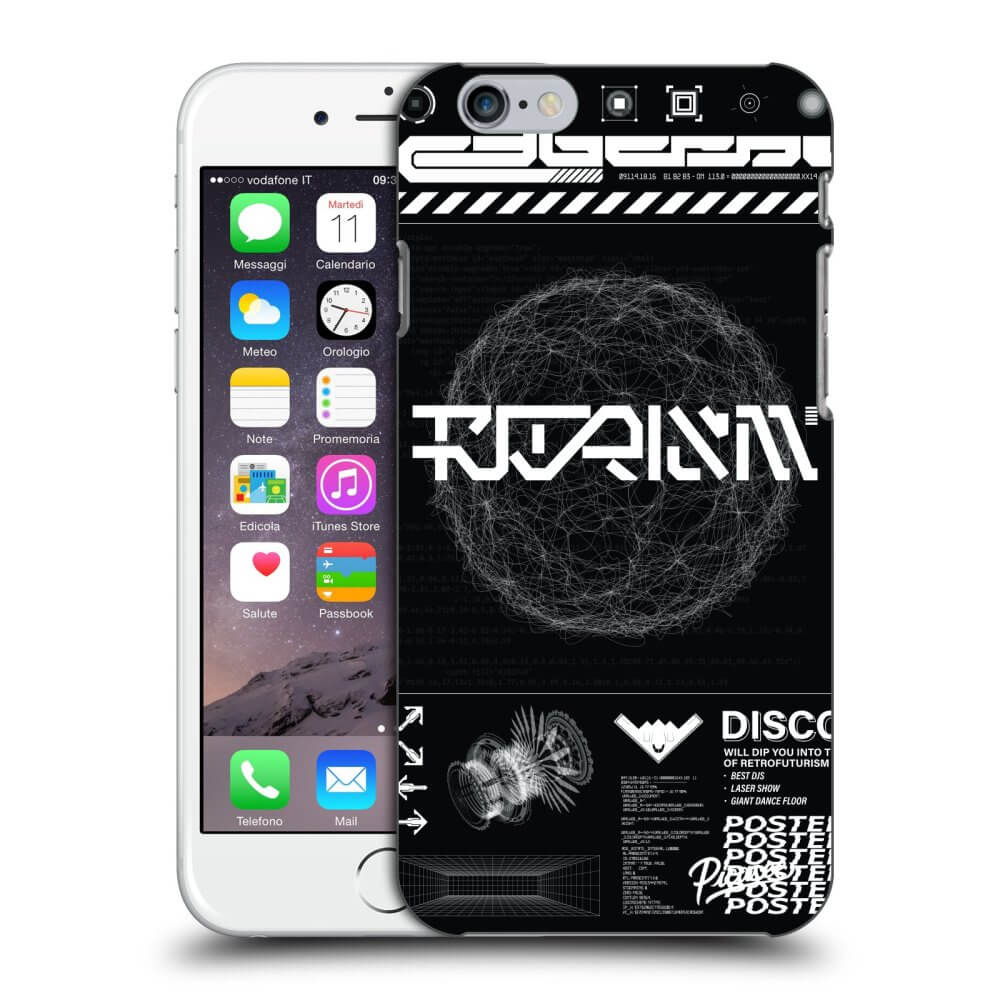 Apple iPhone 6/6S Hülle - Transparentes Silikon - BLACK DISCO