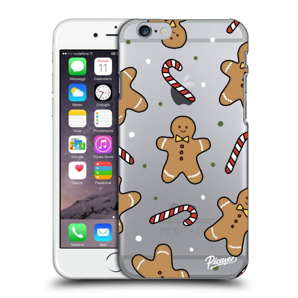 Apple iPhone 6/6S Hülle - Transparentes Silikon - Gingerbread