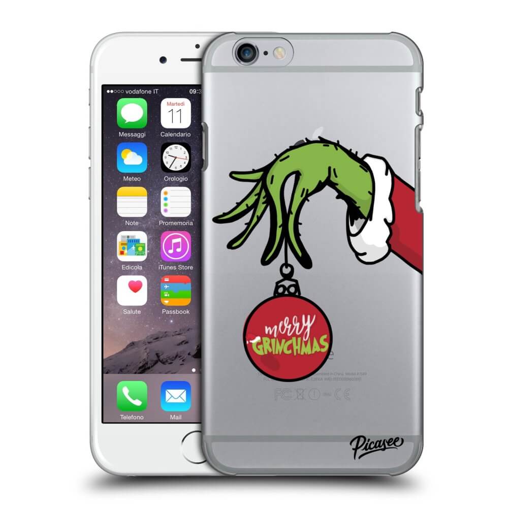 Apple iPhone 6/6S Hülle - Transparentes Silikon - Grinch