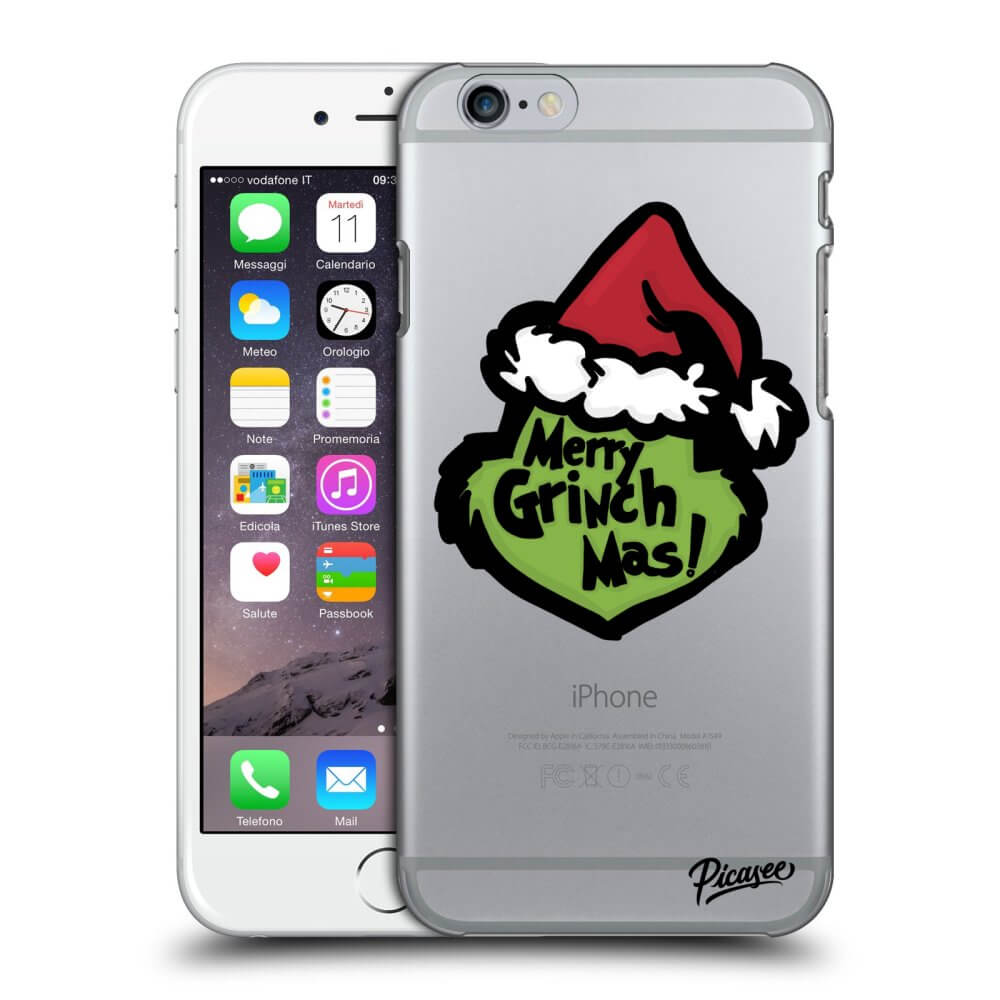 Apple iPhone 6/6S Hülle - Transparentes Silikon - Grinch 2