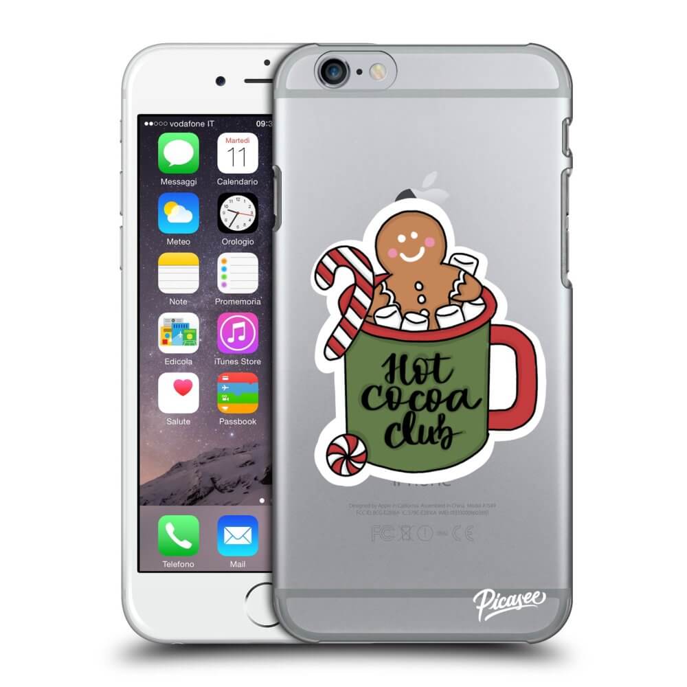 Apple iPhone 6/6S Hülle - Transparentes Silikon - Hot Cocoa Club