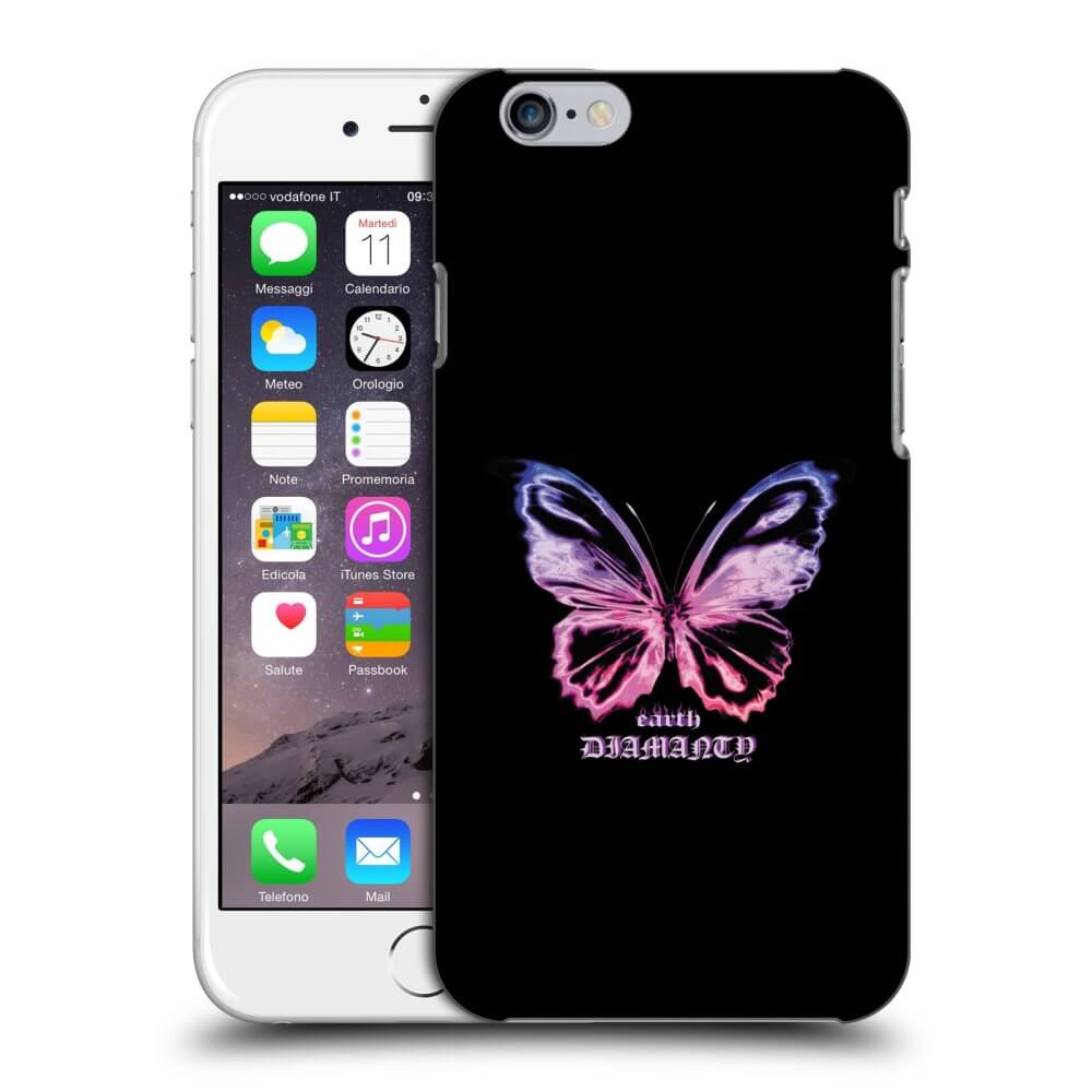 Apple iPhone 6/6S Hülle - Transparentes Silikon - Diamanty Purple