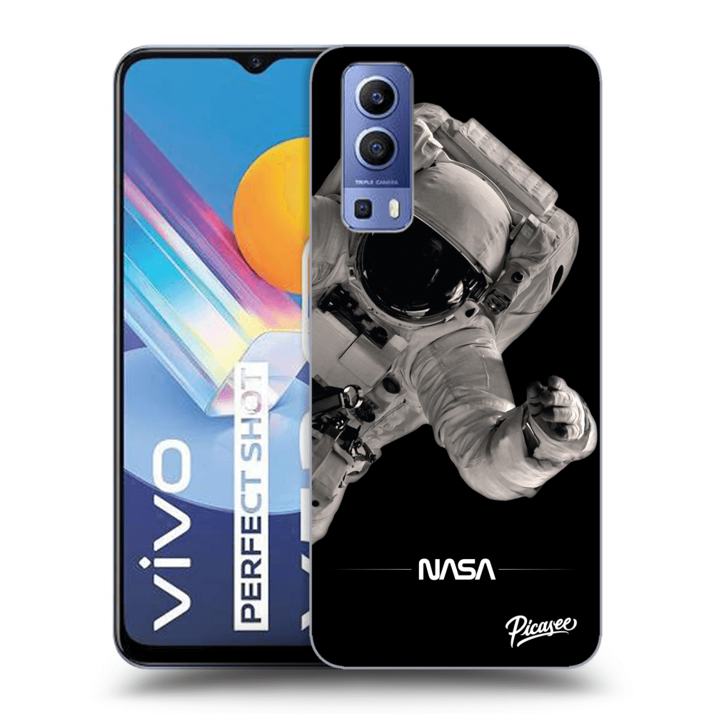 Vivo Y52 5G Hülle - Schwarzes Silikon - Astronaut Big